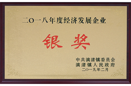 漓渚鎮2018年度經(jīng)濟發(fā)展銀獎